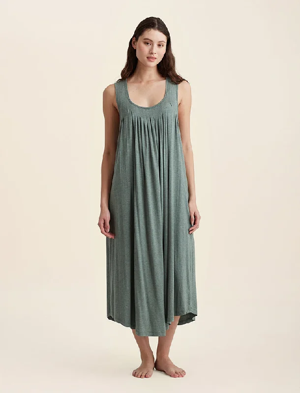 Kate Modal Soft Pleat Front Maxi Nightie