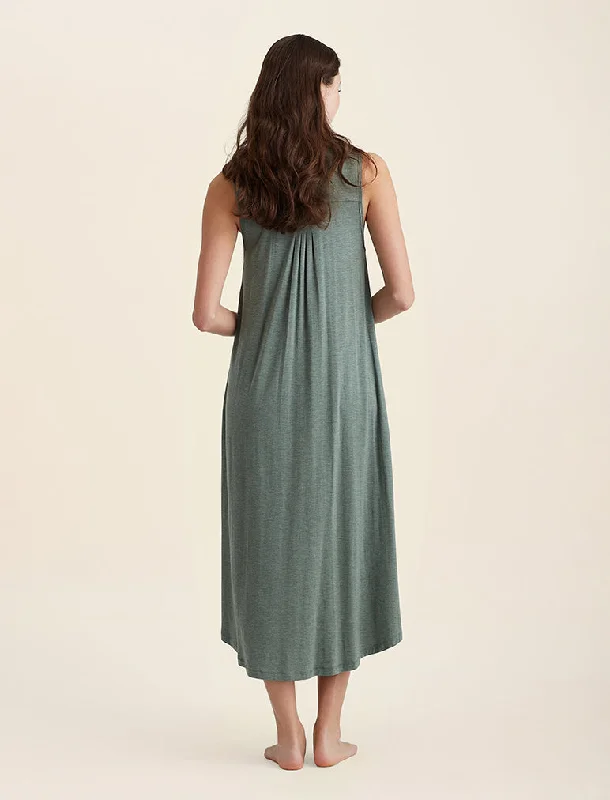 Kate Modal Soft Pleat Front Maxi Nightie