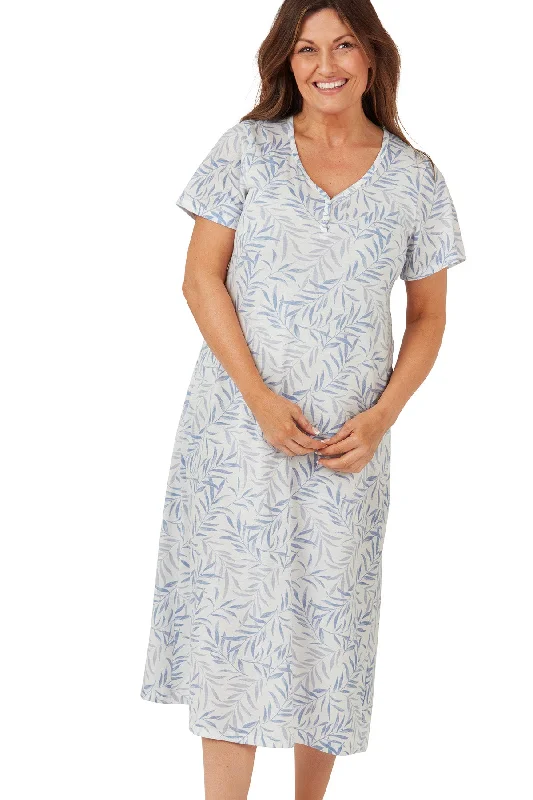 Linzi Short Sleeved V Neck Nightie - New Size Range!