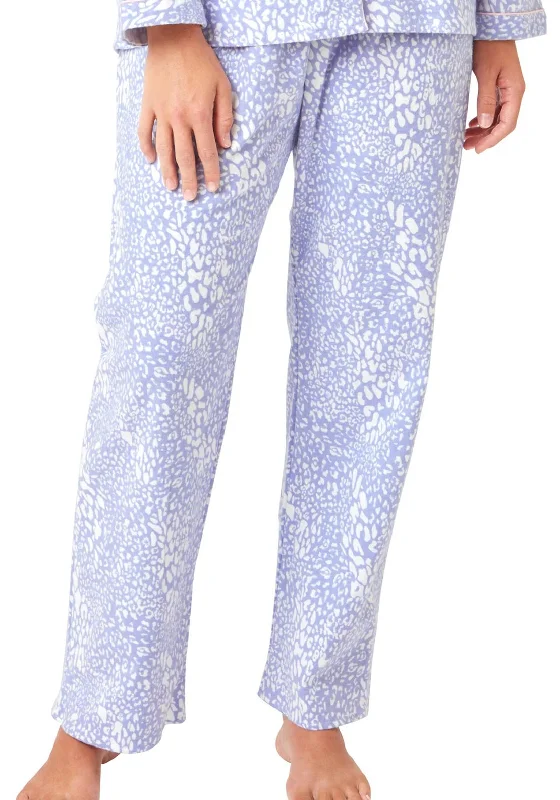 Indigo Sky Pastel Print Brushed Cotton Pyjama Set, Blue