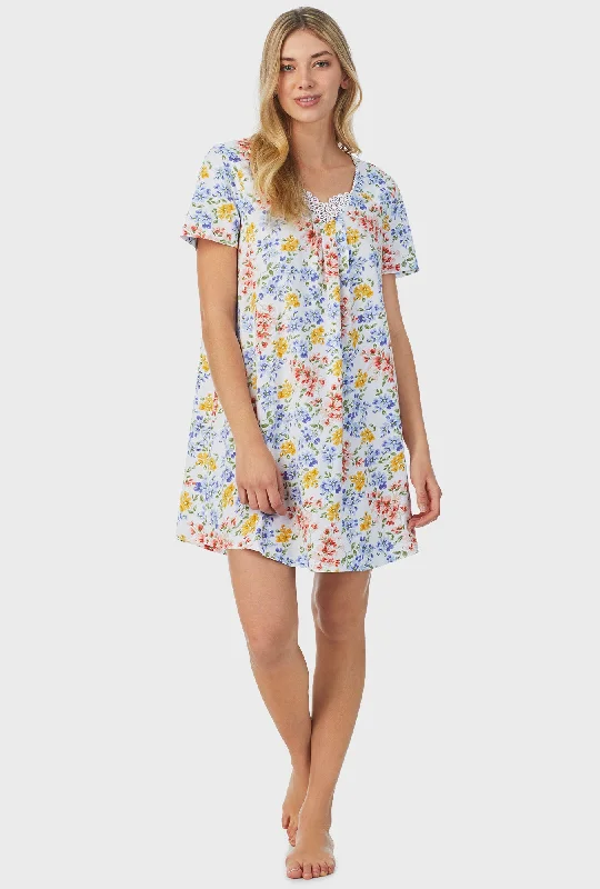 Multi Floral Short Nightgown