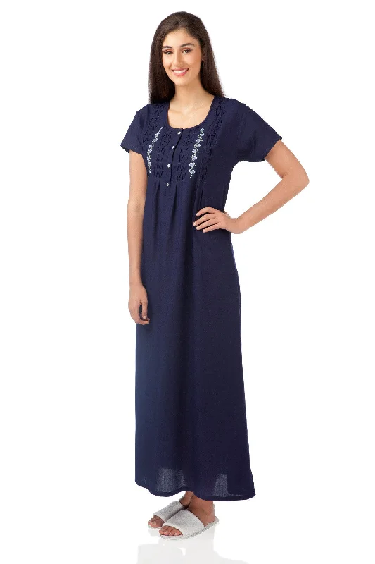 Navy Floral Nightdress