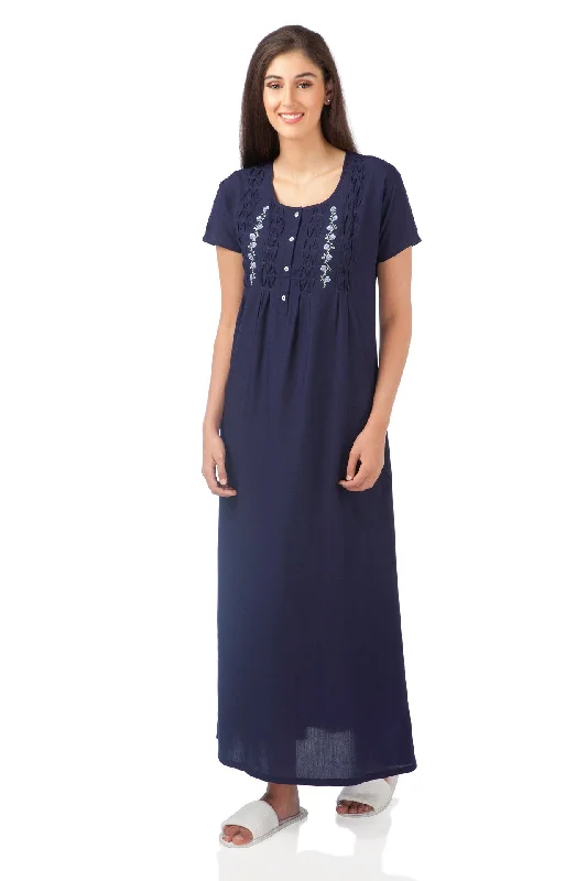 Navy Floral Nightdress