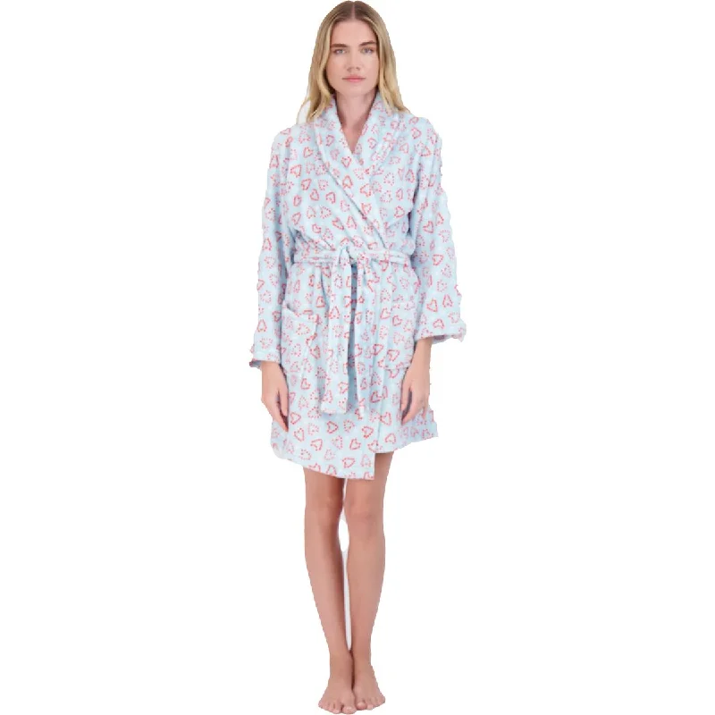 NYC Underground Women's Holiday Print Belted Robe