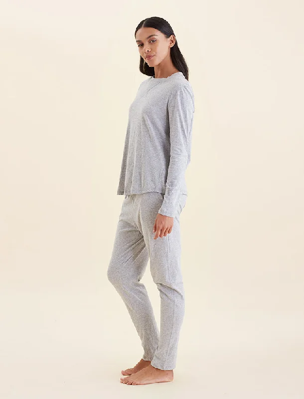 Jada Organic Cotton Knit Long Sleeve Tee