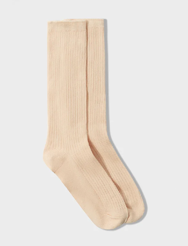 Organic Cotton Rib Socks