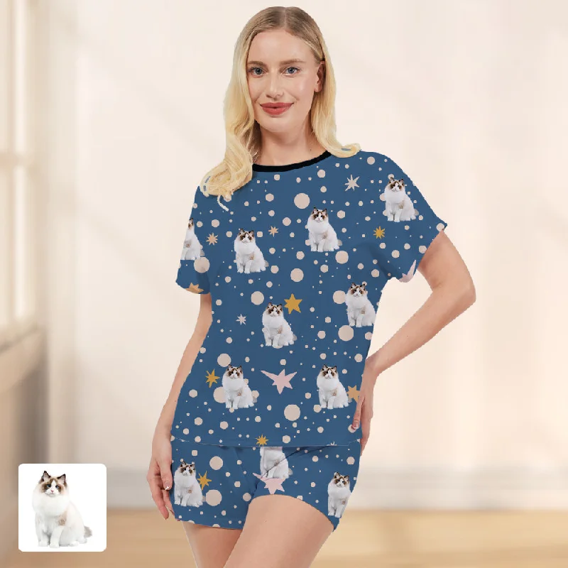 Pajamas Pet Photo Custom Ladies Home Wear