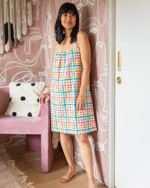 Printfresh + Oh Joy! - Plaid Picnic - Cami Nightgown - Citrus Squeeze