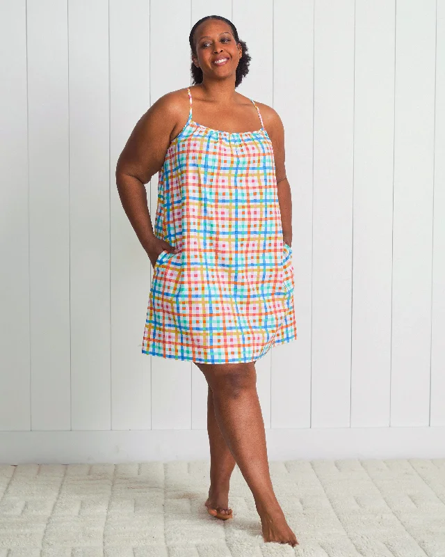 Printfresh + Oh Joy! - Plaid Picnic - Cami Nightgown - Citrus Squeeze