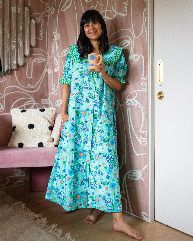 Printfresh + Oh Joy! - Posh Petals - Nostalgia Nightgown - Spearmint