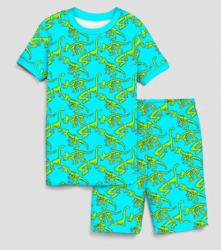 Beautifully Bold Bones - Bamboo Short Sleeve Short Lounge Set