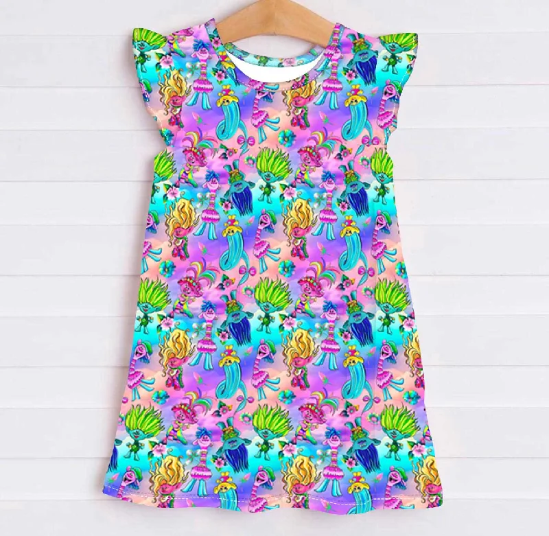 Beautifully Bold Dance Dance Dance - Girls Bamboo Slumber Dress