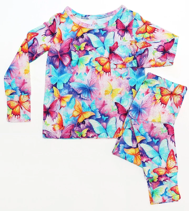 Day Dreams Brilliant Butterflies - Bamboo Long Sleeve Lounge Set