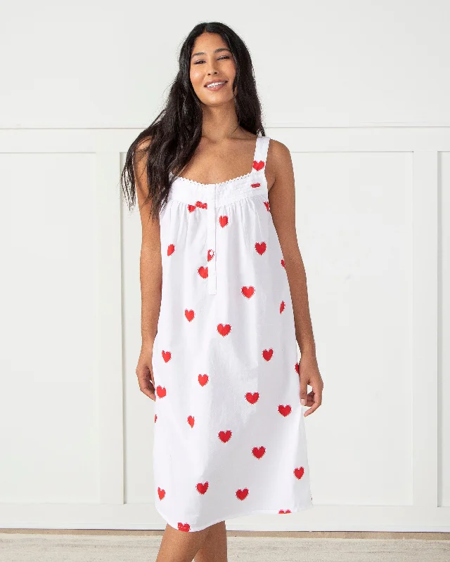 Queen of Hearts - Back to Bed Nightgown - Ruby Cloud