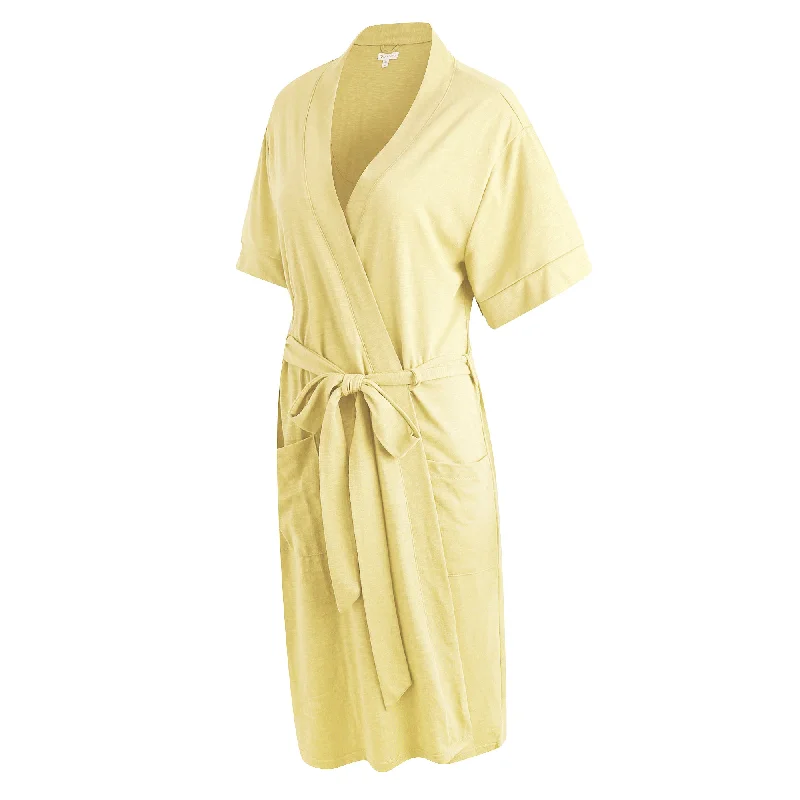 RH Robe Women's Short Sleeve Kimono Cotton Bathrobe Dressing Gown Sleep RHW2753