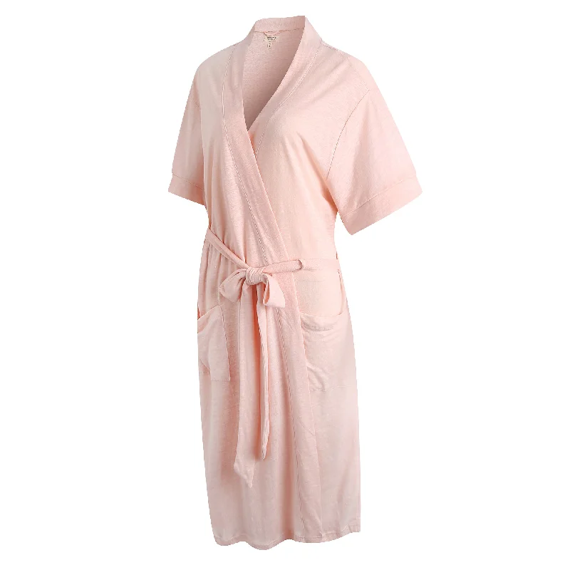 RH Robe Women's Short Sleeve Kimono Cotton Bathrobe Dressing Gown Sleep RHW2753