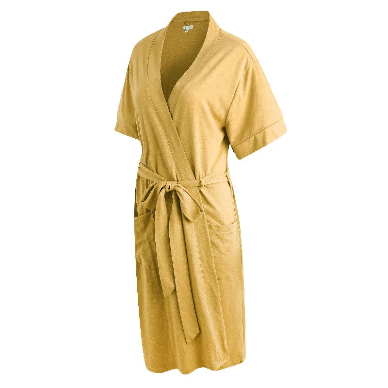 RH Robe Women's Short Sleeve Kimono Cotton Bathrobe Dressing Gown Sleep RHW2753