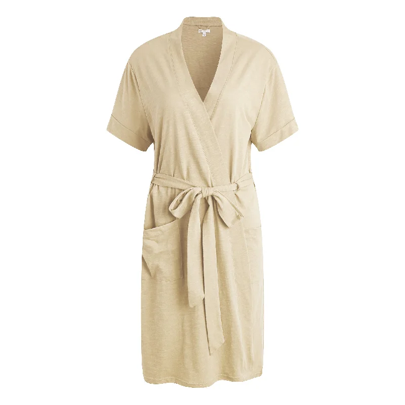 RH Robe Women's Short Sleeve Kimono Cotton Bathrobe Dressing Gown Sleep RHW2753