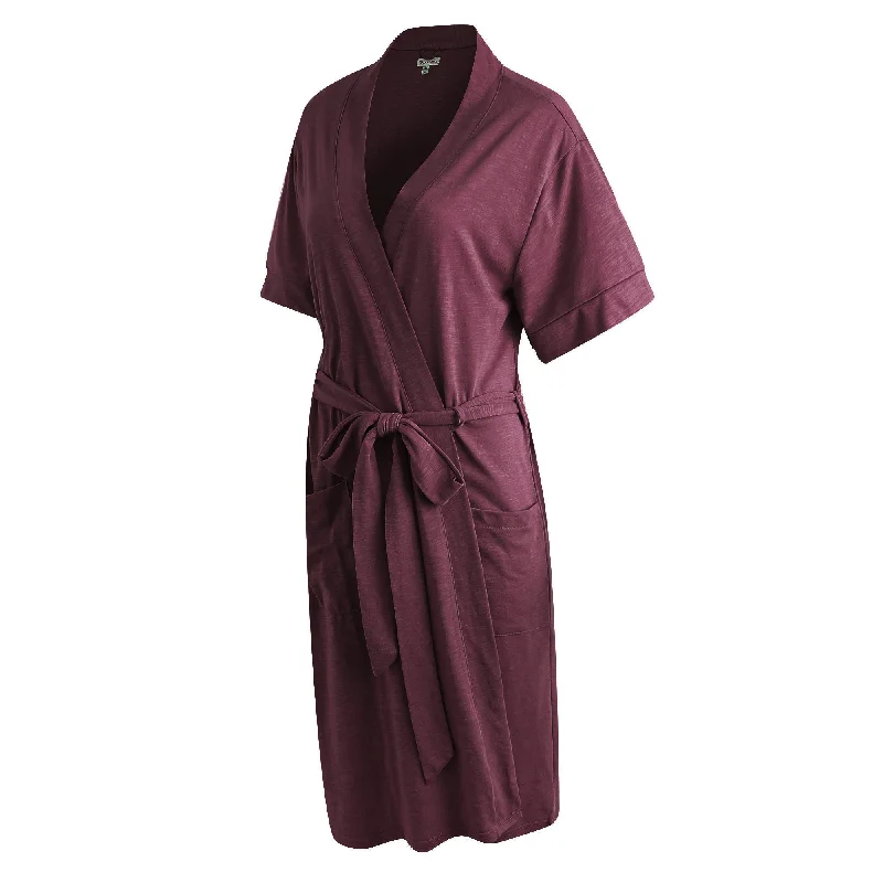 RH Robe Women's Short Sleeve Kimono Cotton Bathrobe Dressing Gown Sleep RHW2753