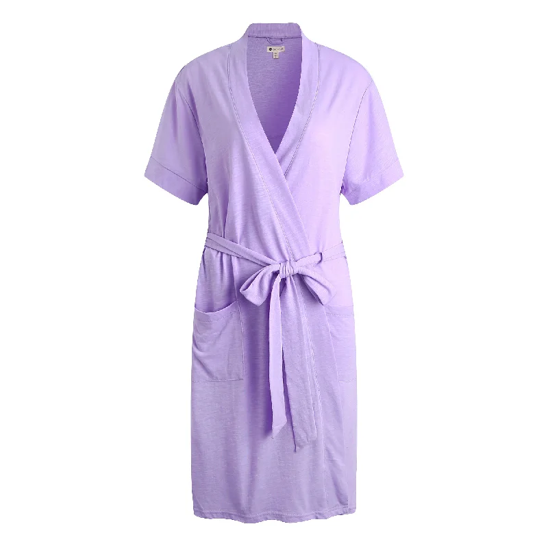 RH Robe Women's Short Sleeve Kimono Cotton Bathrobe Dressing Gown Sleep RHW2753