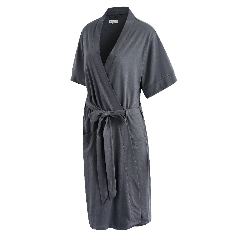 RH Robe Women's Short Sleeve Kimono Cotton Bathrobe Dressing Gown Sleep RHW2753