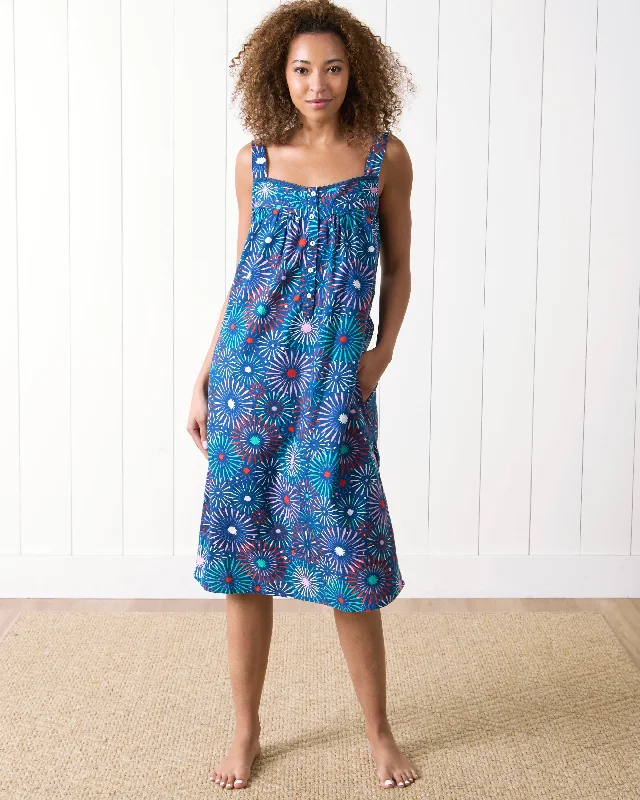 Sparks Fly - Back to Bed Nightgown - Navy