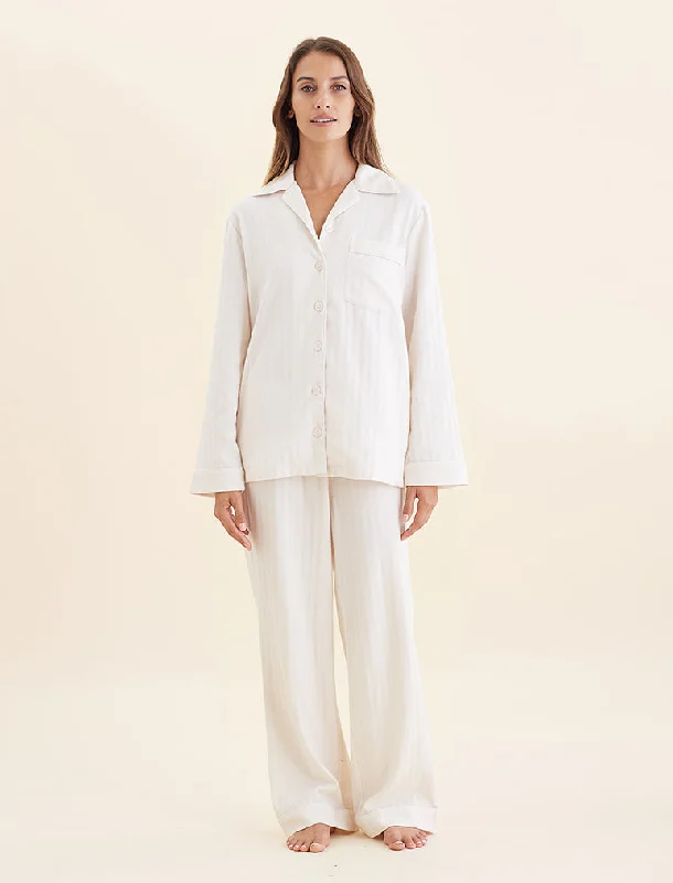 Super Soft Brushed Herringbone PJ