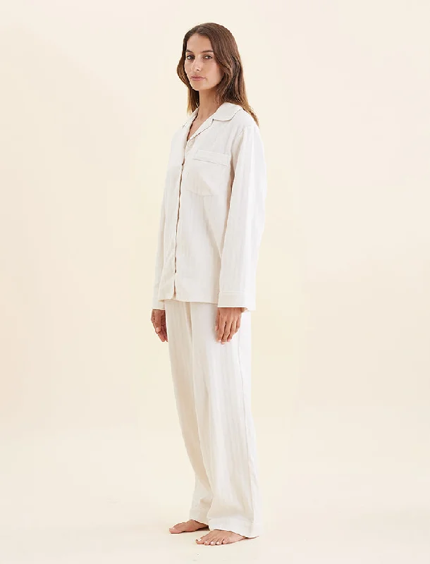 Super Soft Brushed Herringbone PJ