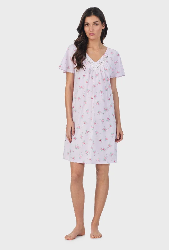 Sweet Blooms Cotton Short Nightgown