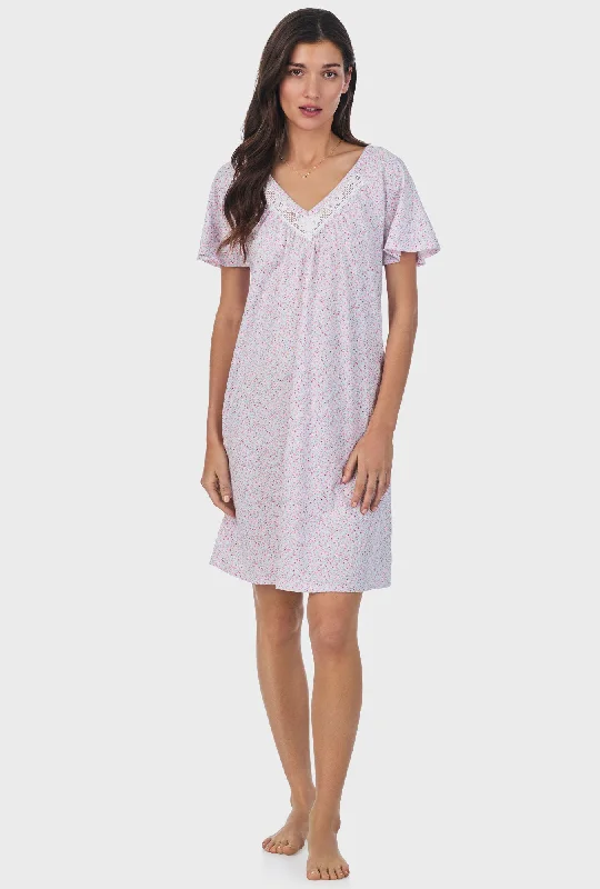 Tulip Field Cotton Short Nightgown