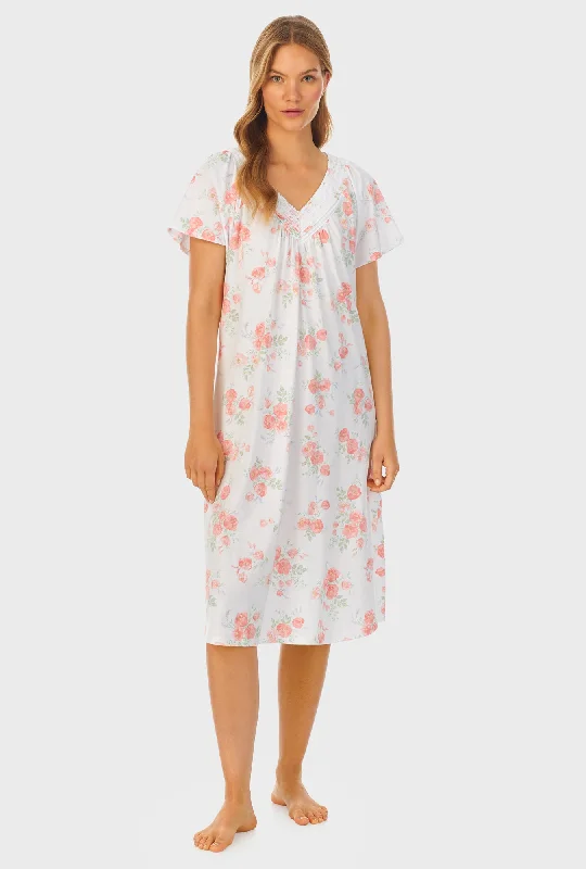 Watercolor Fleur Cotton Waltz Nightgown