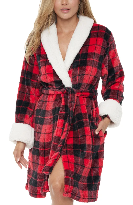 Red Black Plaid / Large