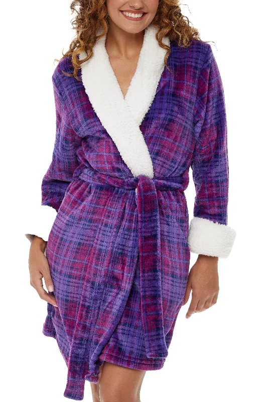 Purple Plaid / Medium