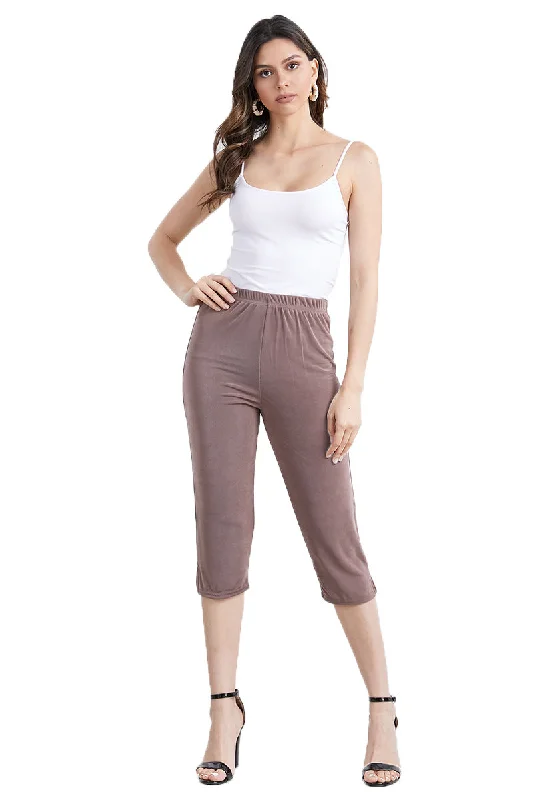 Women's Non Iron Capri Pants-5002AY-ARS1