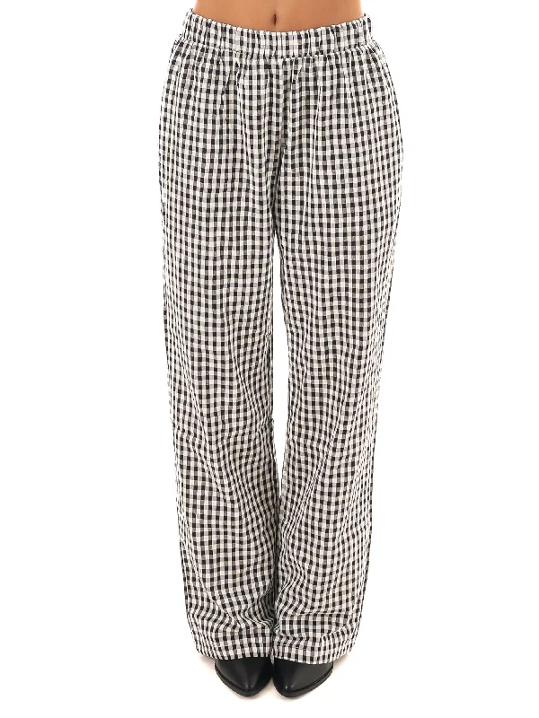 All Day Comfort Gingham Pants