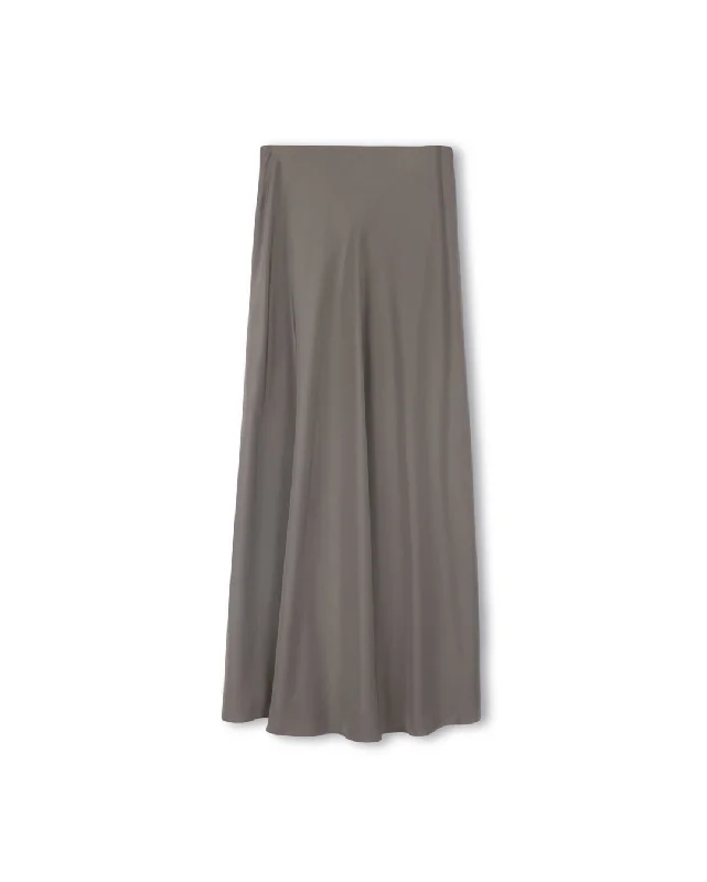 Atlanta Solid Midi Slip Skirt