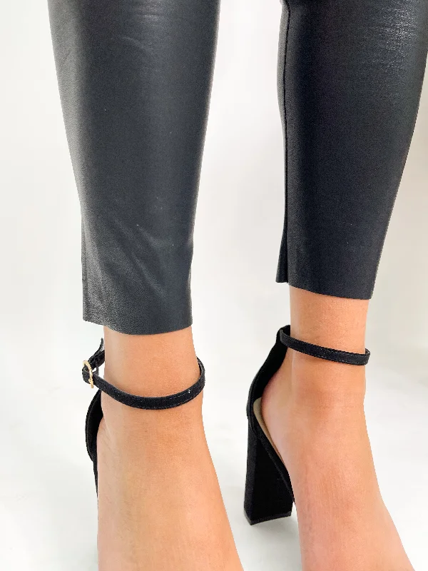 Black Faux Leather Leggings