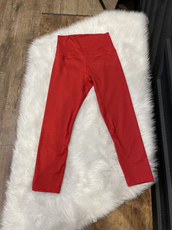 Butter Soft 7/8 Leggings- Red Hott