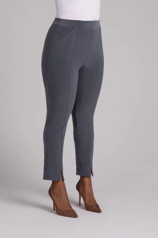 Hepburn Ankle Pant | Melange Gunmetal