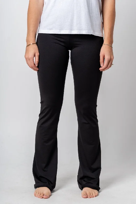 High waist flare leggings black