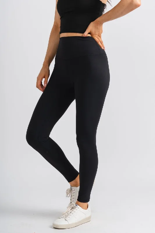 High waist leggings black