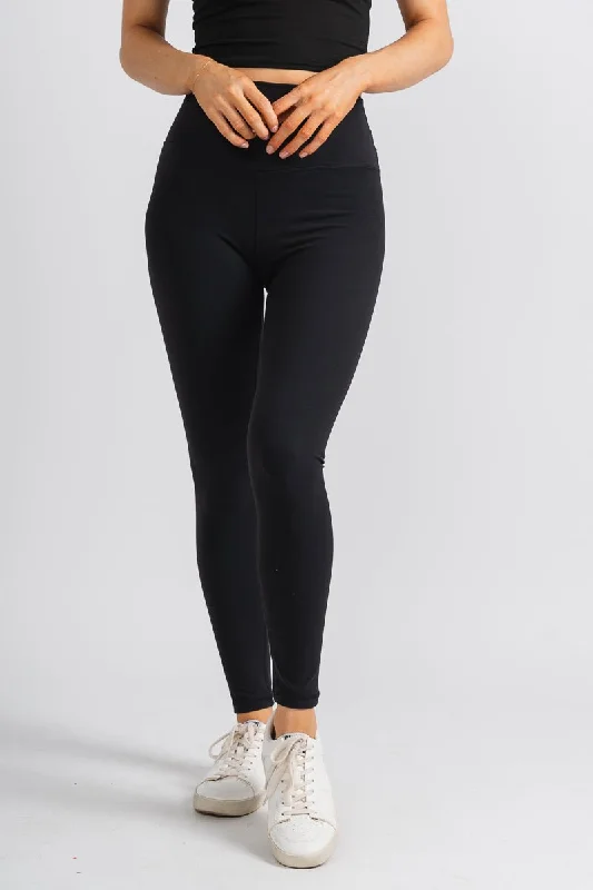 High waist leggings black