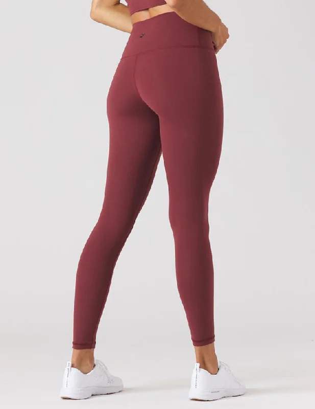 High Waist Pure Legging-Merlot l Glyder