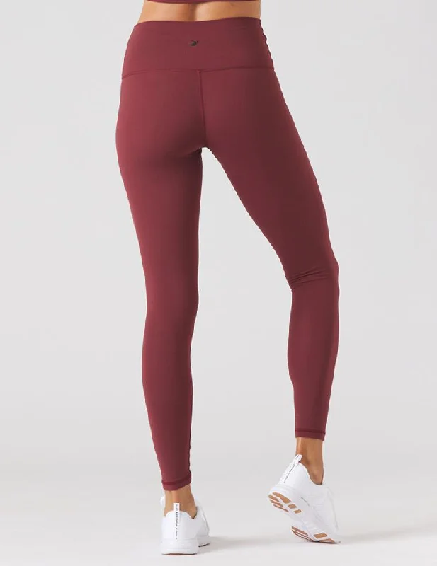 High Waist Pure Legging-Merlot l Glyder