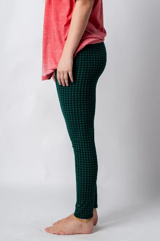 Hounds tooth leggings hunter