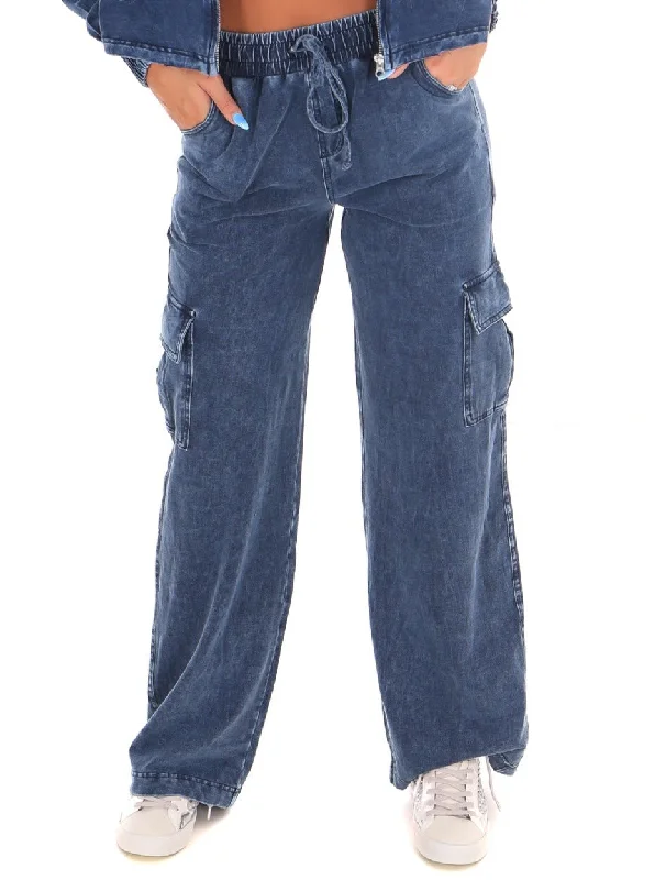 Keep It Authentic Wide Leg Cargo Pants