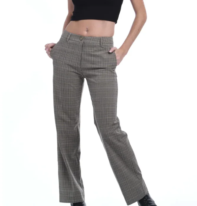 KatieJ NYC Juniors Blake Plaid Ankle Length Pants