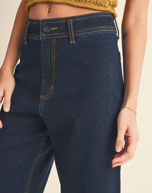 Summer Daze Straight Wide Leg Denim