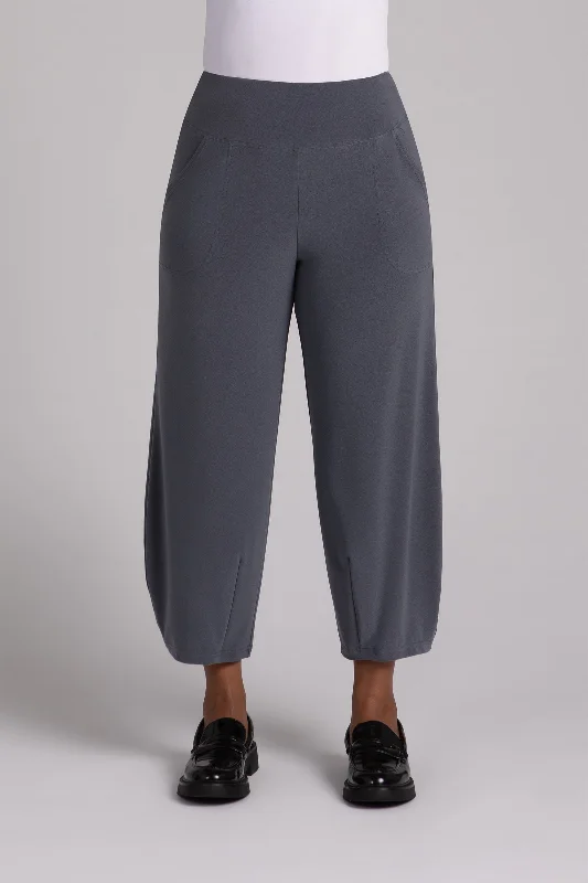 Narrow Lantern Pant | Melange Gunmetal