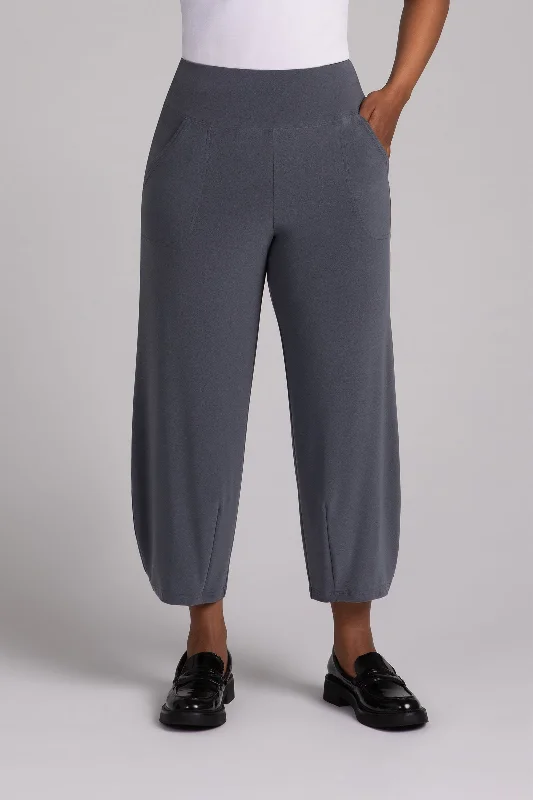 Narrow Lantern Pant | Melange Gunmetal